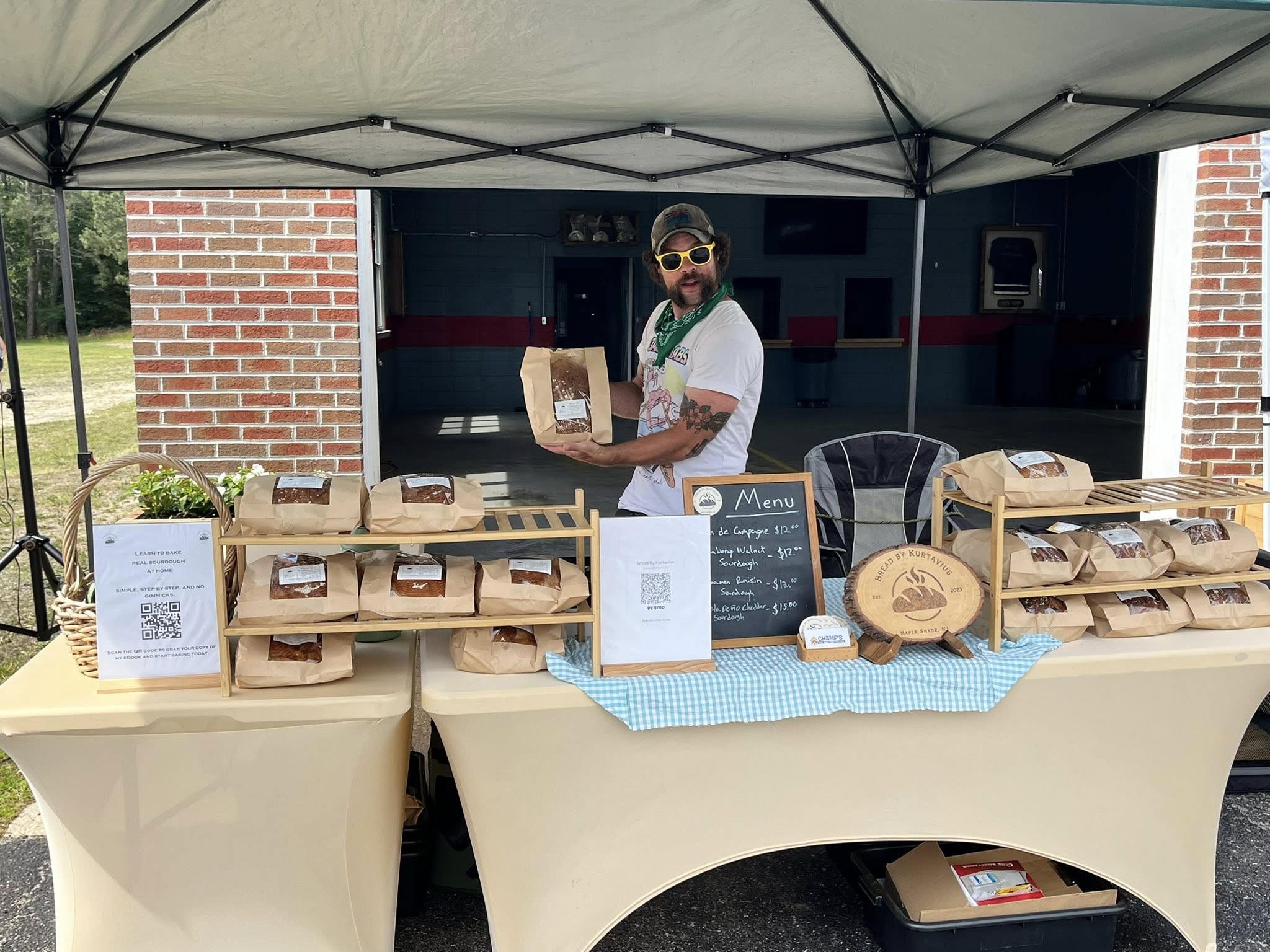 Ladies Auxiliary community market table
