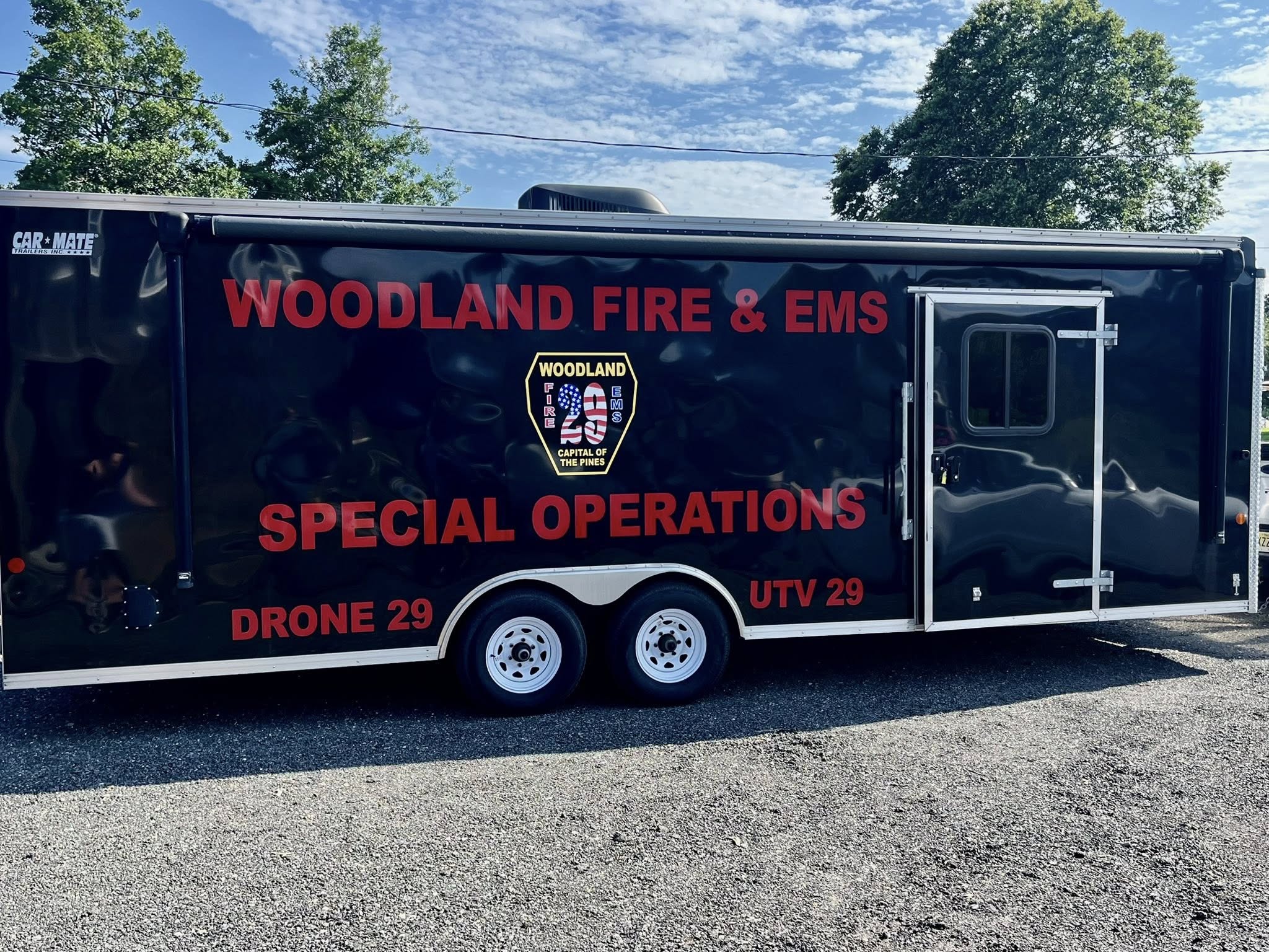 Woodland Fire and EMS special operations trailer